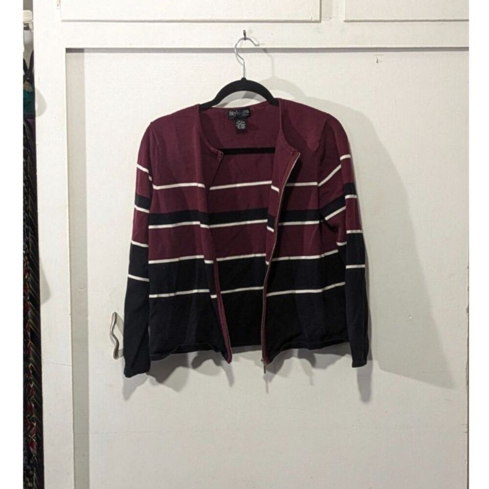 Style & Co. Zip Front Cardigan sz. Petite Large